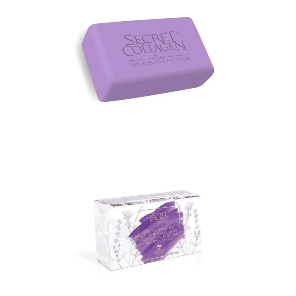 Secret Collagen Lavender Rejuvenating Soap • Anti-Inflammatory • Artisan Cleanse